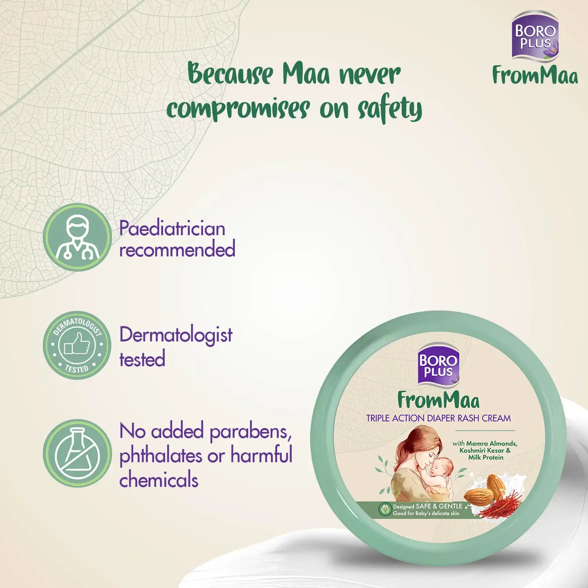 Triple Action Baby Diaper Rash Cream